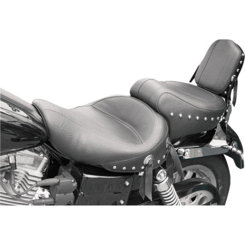 PartzBiz HD: 4402715-Mustang Seats Studded Wide Style 2 up Seat for Harley Dyna 04-05 (ex FXDWG) | 75109 PartzBiz HD: 4402715-Mustang Seats Studded Wide Style 2 up Seat for Harley Dyna 04-05 (ex FXDWG) | 75109