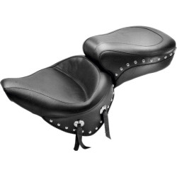 PartzBiz HD MD75072 - เบาะมัสแตง Studded Wide Style 2-up Seat Harley Softail 00-05 FXST 00-07 FLST | 75072