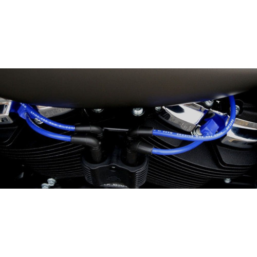 PartzBiz HD: 4402722-Sumax 30638B Blue Pro Spark Plug Wires 8mm Harley M8 FXBR 18-19 PartzBiz HD: 4402722-Sumax 30638B Blue Pro Spark Plug Wires 8mm Harley M8 FXBR 18-19