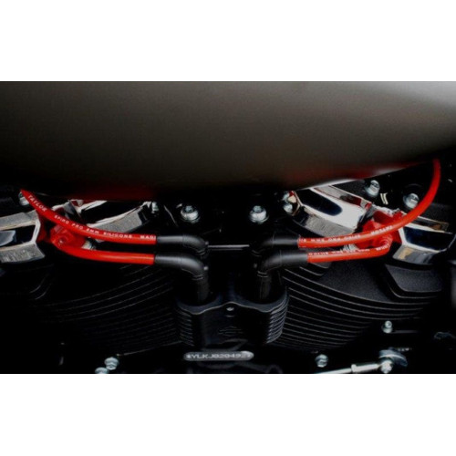 PartzBiz HD: 4402724-Sumax 30238 Red Pro Spark Plug Wires 8mm Harley M8 Softail 18-21 PartzBiz HD: 4402724-Sumax 30238 Red Pro Spark Plug Wires 8mm Harley M8 Softail 18-21