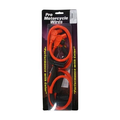 PartzBiz HD: 4402699-Sumax Taylor 20838 Spiro-Pro Orange 8mm Spark Plug Wires  17-18 Harley Touring | 20838