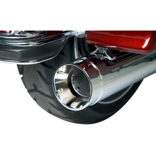 PartzBiz HD: 4402655-Supertrapp Stout Chrome 4" Slip On Mufflers Harley Milwaukee M8 FLH/T 10-16 | 140-65226 PartzBiz HD: 4402655-Supertrapp Stout Chrome 4" Slip On Mufflers Harley Milwaukee M8 FLH/T 10-16 | 140-65226