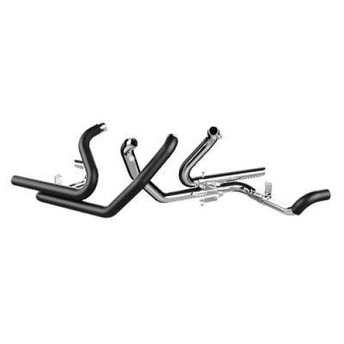 PartzBiz HD: 4402632-Tab Performance 93-08 Black 2-into-2 Exhaust Head Pipes Harley Touring FLH/T  electra road glide street touring king