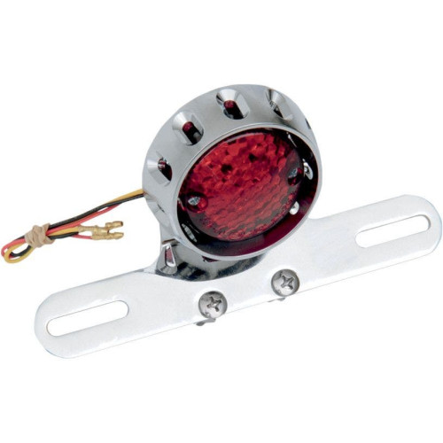 PartzBiz HD: 4402614-Drag Speciaties Custom Bobber LED Chrome Taillight & License Plate Mount - 2010-0796 PartzBiz HD: 4402614-Drag Speciaties Custom Bobber LED Chrome Taillight & License Plate Mount - 2010-0796