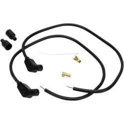 PartzBiz HD DSDS242358 - Sumax Taylor 8mm 24 ” L 135 องศา Spiro-Pro Black Spark Plug Wires Harley Custom | 76083 PartzBiz HD DSDS242358 - Sumax Taylor 8mm 24 ” L 135 องศา Spiro-Pro Black Spark Plug Wires Harley Custom | 76083
