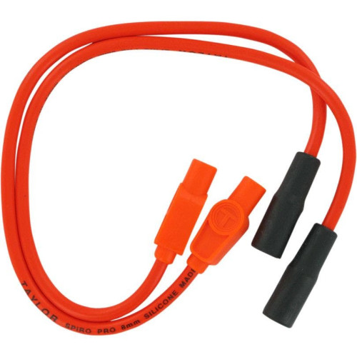 PartzBiz HD: 4402607-Sumax Taylor 8mm Spiro-Pro Orange Colored Spark Plug Wires Set Harley 99-08 FLH | 20834 PartzBiz HD: 4402607-Sumax Taylor 8mm Spiro-Pro Orange Colored Spark Plug Wires Set Harley 99-08 FLH | 20834