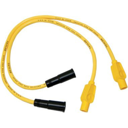 PartzBiz HD: 4402582-Sumax Taylor 8mm 24" L 90 Degree Spiro-Pro Yellow Spark Plug Wires Harley Custom | 76481 PartzBiz HD: 4402582-Sumax Taylor 8mm 24" L 90 Degree Spiro-Pro Yellow Spark Plug Wires Harley Custom | 76481