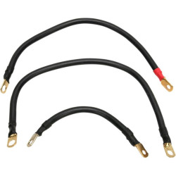 PartzBiz HD DSDS242134 - Terry Components 4 Gauge Complete Battery Cable Kits Harley 84-88 Softail | 22010 PartzBiz HD DSDS242134 - Terry Components 4 Gauge Complete Battery Cable Kits Harley 84-88 Softail | 22010