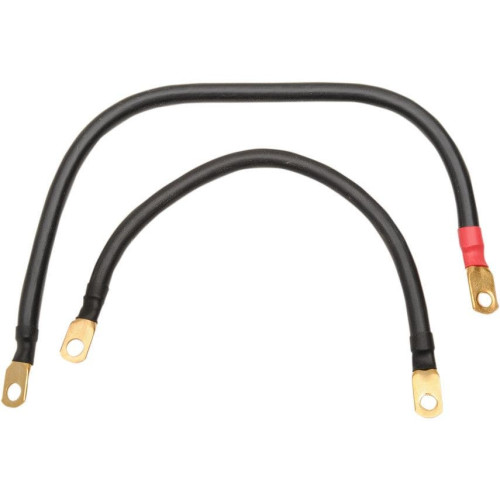 PartzBiz HD: 4402534-Terry Components 4 Gauge Complete Battery Cable Kits Harley 89-94 FXR | 22095