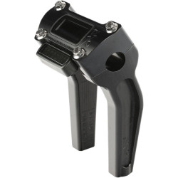PartzBiz HD DS06021054 - Thrashin Supply สีดำ 6.5 ” พร้อมคัทเอาท์แฮนด์ Pullback Riser TSC-6500-1 0602-1054 06021054 bar custom harley davidson