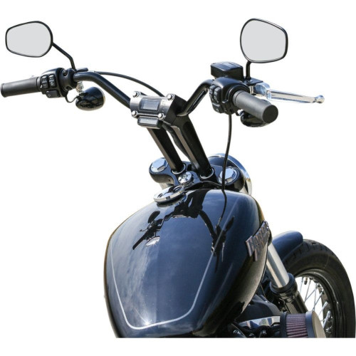 PartzBiz HD: 4402482-Thrashin Supply Black 8" w/ Gauge Cutout Handlebar Straight Riser TSC-8025-1 0602-1056 06021056 bar custom harley davidson PartzBiz HD: 4402482-Thrashin Supply Black 8" w/ Gauge Cutout Handlebar Straight Riser TSC-8025-1 0602-1056 06021056 bar custom harley davidson