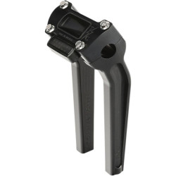 PartzBiz HD DS06021058 - Thrashin Supply สีดำ 9.5 ” พร้อมคัทเอาท์แฮนด์ Pullback Riser TSC-9500-1 0602-1058 06021058 bar custom harley davidson