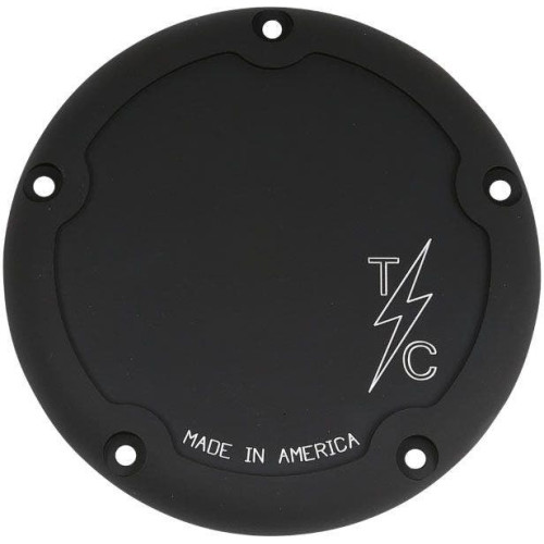 PartzBiz HD: 4402496-Thrashin Supply Black Dished Billet Derby Cover TSC-3013-4 Harley Softail 18-Up PartzBiz HD: 4402496-Thrashin Supply Black Dished Billet Derby Cover TSC-3013-4 Harley Softail 18-Up