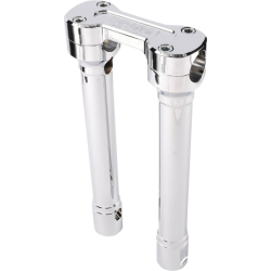 PartzBiz HD DS06021241 - Thrashin Supply Chrome 10 ” Hole Shot Risers สายไฟภายใน 3.5 ” Center Harley