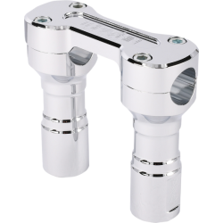 PartzBiz HD DS06021247 - Thrashin Supply Chrome 4 ” Hole Shot Risers สายไฟภายใน 3.5 ” Center Harley