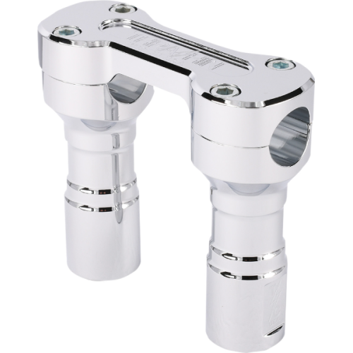 PartzBiz HD: 4402462-Thrashin Supply Chrome 4" Hole Shot Risers Internal Wiring 3.5" Center Harley
