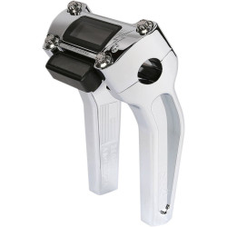 PartzBiz HD DS06021055 - Thrashin Supply Chrome 6.5 ” พร้อมคัทเอาท์แฮนด์ Pullback Riser TSC-6500-3 0602-1055 06021055 bar custom harley davidson