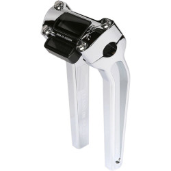 PartzBiz HD DS06021059 - Thrashin Supply Chrome 9.5 ” พร้อมคัทเอาท์แฮนด์ Pullback Riser TSC-9500-3 0602-1059 06021059 bar custom harley davidson