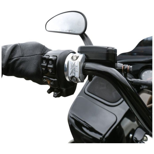 PartzBiz HD: 4402450-Thrashin Supply Co Raw Machined Brake Clutch Perch Clamps Harley Sportster 04-20