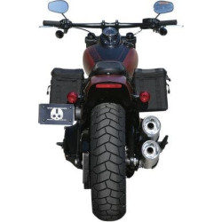 PartzBiz HD DS35011365 - Thrashin Supply Company Black Escape กระเป๋าเดินทางแบบทัวริ่ง TSB-0003 กันน้ำกระเป๋าเก็บแฮนด์เดินทางการเดินทางกระเป๋าเดินทางบรรทุกสินค้าแพ็ครถจักรยานยนต์จักรยานฮาร์เลย์ชอปเปอร์ถนนอุปกรณ์เครื่องมือ 3501-1365 35011365