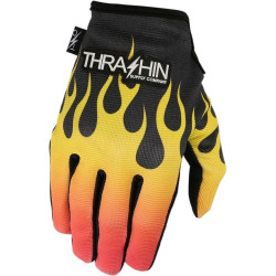 PartzBiz HD DS33013502C - บริษัท Thrashin Supply Company ถุงมือรถจักรยานยนต์ Flame Stealth