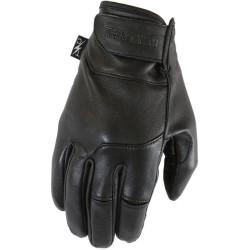 PartzBiz HD DS33013523C - Thrashin Supply Company Siege ถุงมือมอเตอร์ไซค์หนังสีดำหุ้มฉนวน