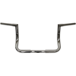 PartzBiz HD DS06012562 - Todd's Cycle 10" Chrome 1-1/4" Ape Hanger Handlebar for Harley Batwing FLH 96-22 | 0601-2562