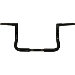 PartzBiz HD DS06012564 - Todd's Cycle 10" Flat Black  1-1/4" Ape Hanger Handlebar for Harley Batwing 96-22 | 0601-2564