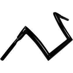 PartzBiz HD DS06012233 - Todd's Cycle 10" Gloss Black Strip 1 1/2" 1.5 Handlebars for Harley FLT Softail  | 0601-2233