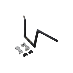 PartzBiz HD DS06013984 - Todd's Cycle 10" Rise Flat Black 1-1/4" Handlebars for Harley Road Glide 15-23 | 0601-3984