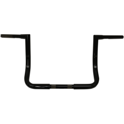 PartzBiz HD DS06012567 - Todd's Cycle 13" Flat Black  1-1/4" Ape Hanger Handlebar for Harley Batwing 96-22 | 0601-2567