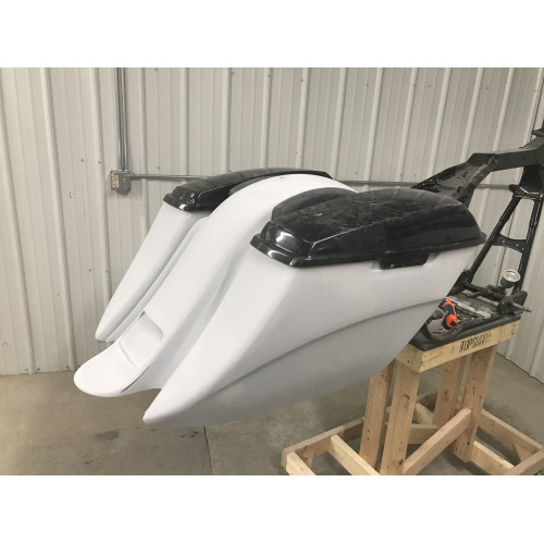 PartzBiz HD: 4402278-Top Shop NON CVO Mini Money Maker Fender Stretched Bags Fender Side Covers 98-08