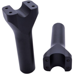 PartzBiz HD DS06020815 - Trask Assault Series Reverse Cut 6 ” Rise 1 1/4 ” ไรเซอร์แฮนด์ Harley & Custom | TM-8601-6RC