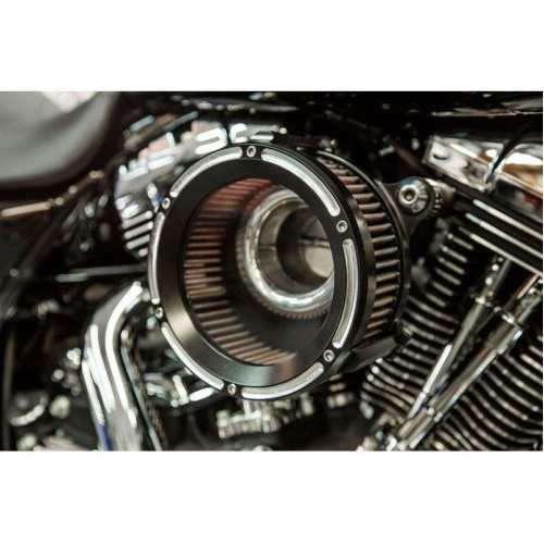 PartzBiz HD: 4402231-Trask Black Reverse Assault Charge Stage 1 High Flow Air Cleaner Harley 01-17 Big Twin PartzBiz HD: 4402231-Trask Black Reverse Assault Charge Stage 1 High Flow Air Cleaner Harley 01-17 Big Twin