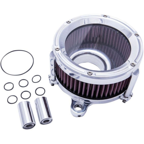PartzBiz HD: 4402241-Trask Chrome Assault Charge Stage 1 High Flow Air Cleaner Harley 01-17 Big Twin PartzBiz HD: 4402241-Trask Chrome Assault Charge Stage 1 High Flow Air Cleaner Harley 01-17 Big Twin