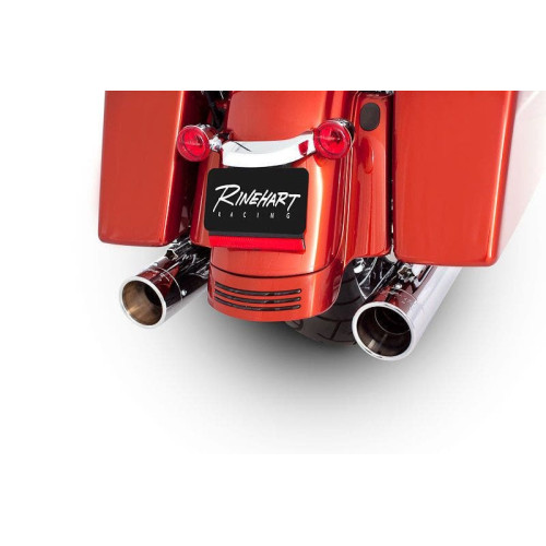 PartzBiz HD: 4402152-Rinehart True Dual 4" Chrome Slip On Muffler w/ Chrome Endcaps Harley Touring '95-Up | 100-0210C PartzBiz HD: 4402152-Rinehart True Dual 4" Chrome Slip On Muffler w/ Chrome Endcaps Harley Touring '95-Up | 100-0210C