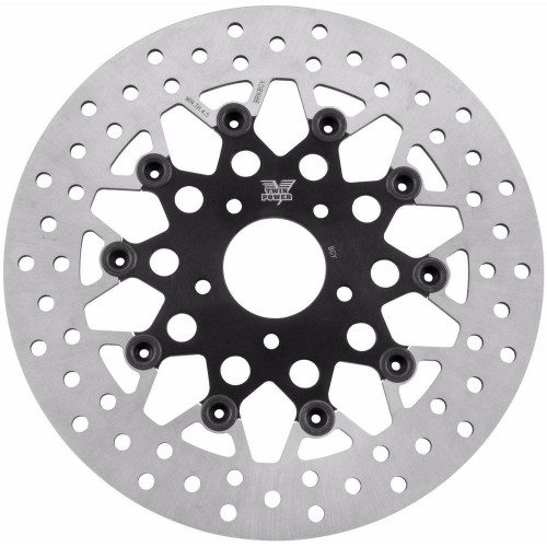 PartzBiz HD: 4402130-Twin Power 1441TB Black 11.5" Floating Mesh Rotor 84-17 Harley Softail FLST FXST 666832 PartzBiz HD: 4402130-Twin Power 1441TB Black 11.5" Floating Mesh Rotor 84-17 Harley Softail FLST FXST 666832