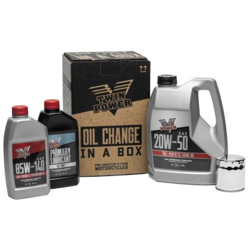 PartzBiz HD: 4402108-Twin Power 539048 Synthetic 20W50 Oil Change-In-A-Box 84-99 Harley Evo Big Twin Touring Dresser Bagger Softail Dyna PartzBiz HD: 4402108-Twin Power 539048 Synthetic 20W50 Oil Change-In-A-Box 84-99 Harley Evo Big Twin Touring Dresser Bagger Softail Dyna