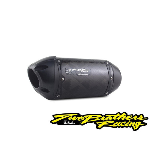 PartzBiz HD: 4402037-Two Brothers 005-4290407-S1B Carbon Shorty S1R Slip-On 16-19 Kawasaki ZX-10R 594790