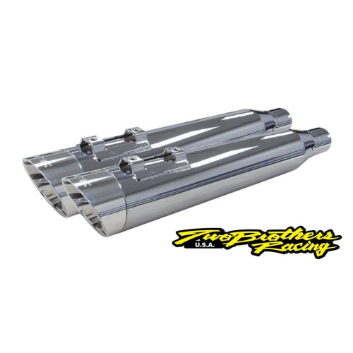 PartzBiz HD: 4402000-Two Brothers 005-4380499D-PS Chrome Dual Slip On Slash Cut 95-16 Harley FLH FLT 597016 exhaust touring electra glide PartzBiz HD: 4402000-Two Brothers 005-4380499D-PS Chrome Dual Slip On Slash Cut 95-16 Harley FLH FLT 597016 exhaust touring electra glide