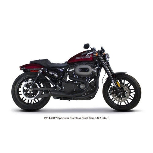 PartzBiz HD: 4402013-Two Brothers 005-4580199-B สีดำ Comp-S 2-Into-1 Full System 14-19 Sportster 597714 fatbob fatboy breakout fat tyre ท่อไอเสียกว้าง harley davidson PartzBiz HD: 4402013-Two Brothers 005-4580199-B สีดำ Comp-S 2-Into-1 Full System 14-19 Sportster 597714 fatbob fatboy breakout fat tyre ท่อไอเสียกว้าง harley davidson