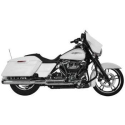 PartzBiz HD TBR005-4680199-B - Two Brothers 005-4680199-B Black Comp-S Shorty 2-1 Full System 17-18 Harley M8 597737 2 into 1 performance headers exhaust ceramic polished stainless steel 