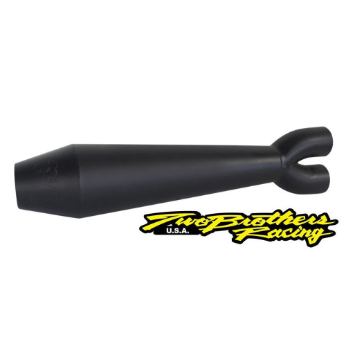 PartzBiz HD: 4401985-Two Brothers 005-4690199-B Black Megaphone Gen II 2-1 Full System 06-17 Dyna 597704 fatbob fatboy breakout fat tire wide exhaust harley davidson glide lowrider