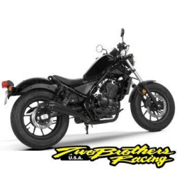 PartzBiz HD TBR005-4830499-B - Two Brothers 005-4830499-B Black Comp-S Slip On 17-19 Rebel CMX300 CMX500 594847