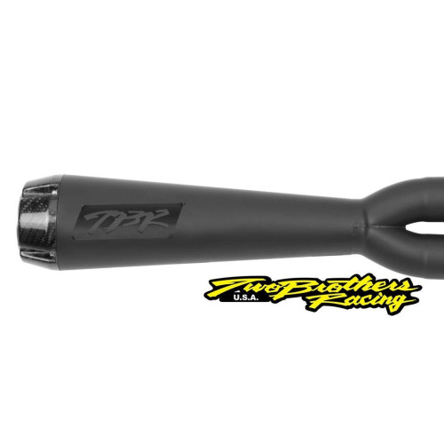 PartzBiz HD: 4401961-Two Brothers 005-4960199-B Black Comp-S 2-Into-1 Full System 18-19 Softail 597758 fatbob fatboy breakout fat tire wide exhaust harley davidson