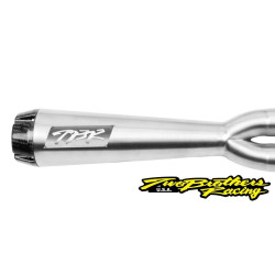 PartzBiz HD TBR005-4960199-SG - Two Brothers 005-4960199-SG Stainless 2-Into-1 Gen-II Exhaust 18-19 Sport Glide 597770