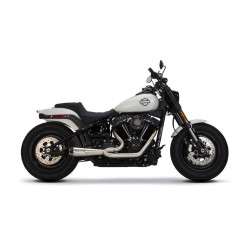 PartzBiz HD TBR005-4960199 - Two Brothers 005-4960199 Stainless Comp-S 2-Into-1 Full System 18-19 Softail 597757 fatbob fatboy breakout fat tire wide exhaust harley davidson