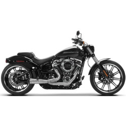 PartzBiz HD TBR005-4980199 - Two Brothers 005-4980199 Stainless 2-Into-1 Comp-S Exhaust 18-19 Harley Softail FXBR; DR; & FLFB  Milwaukee-8