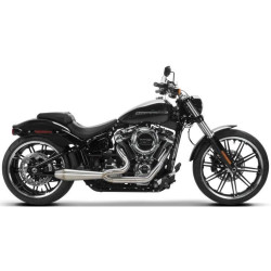 PartzBiz HD TBR005-4990199 - Two Brothers 005-4990199 Stainless 2-Into-1 Gen-II Exhaust 18-19 Harley Softail FXBR; DR; & FLFB  Milwaukee-8 597698