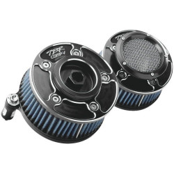 PartzBiz HD TBR034-464-01-V - Two Brothers สีดำสูง V-Stack Intake Air Intake Harley Milwaukee 8 17-19 Milwaukee แปด M8 softail 597765 930-02211 034-464-01-V